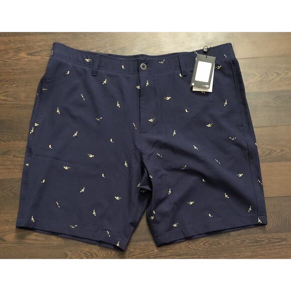 UNDER ARMOUR Men's UA STORM Bird Printed Golf Shorts NWT - Black - size 40w - Picture 1 of 13